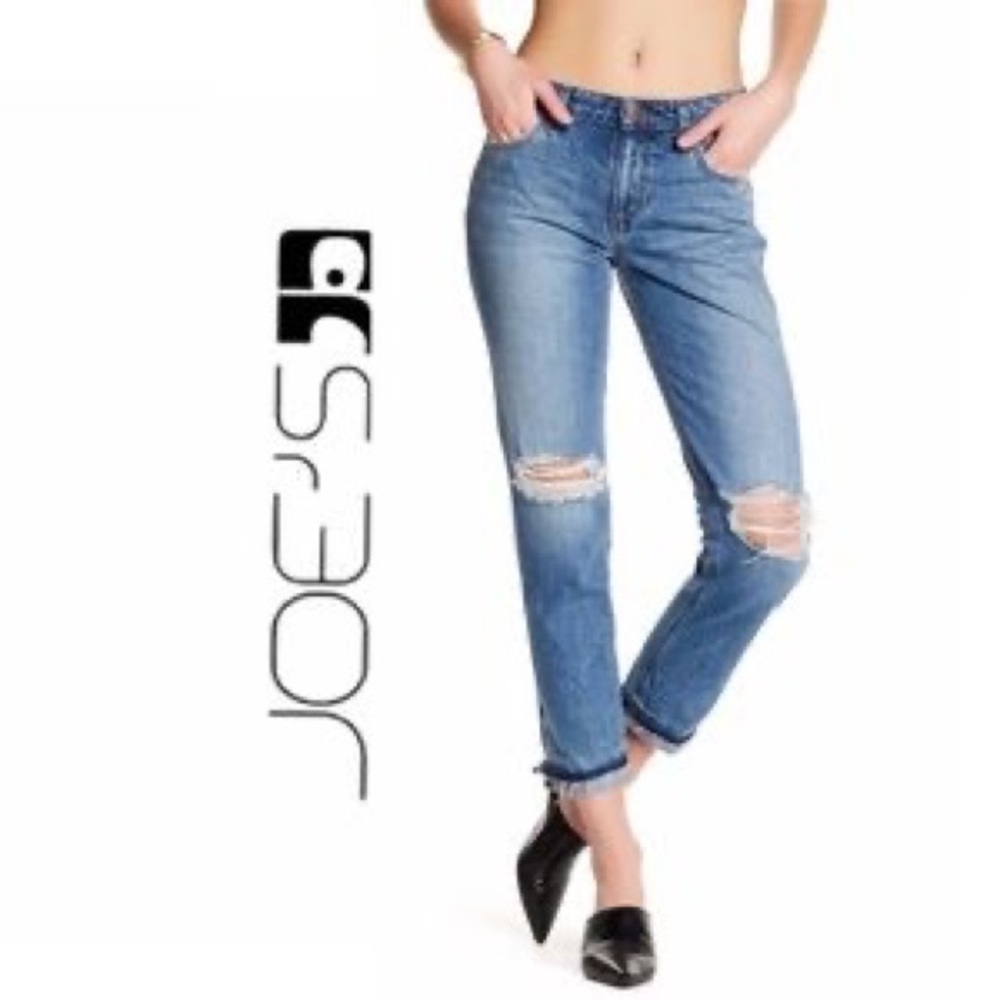 Joe’s jeans fit: the ex lover boyfriend straight ankle size 25
